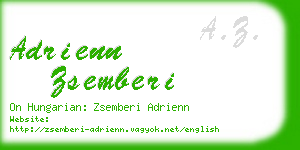 adrienn zsemberi business card